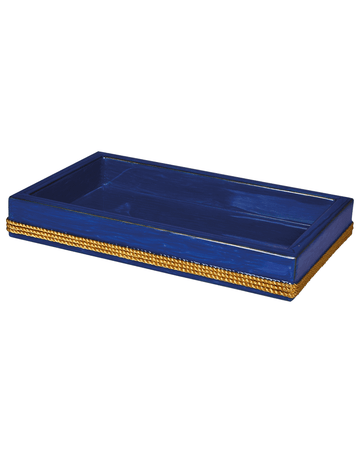 Blue Rectangular Vanity Tray - Admiral Bathroom Accessories