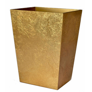 gold wastebasket - eos Modern Bath Accessory