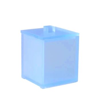 Mike + Ally Ice Frosted Sky Container - black bathroom accessories