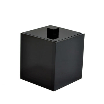 Modern Lucite Container - Black Ice