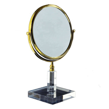 3x Magnifying Mirror Gold