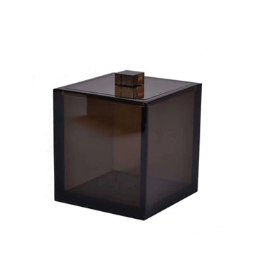 Mike + Ally Ice smoked Container - black bathroom accessories