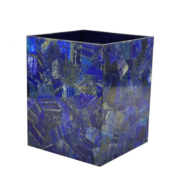Taj Lapis Lazuli Wastebasket - Bathroom Accessories