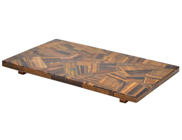 Tiger Eye gemstone placed in a random pattern.  Large size tray that can fit all the counter accessories