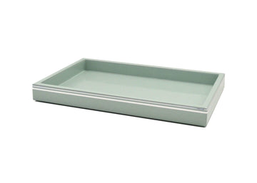 RESORT LARGE TRAY IN SPA COLOR WITH PINSTRIPE
