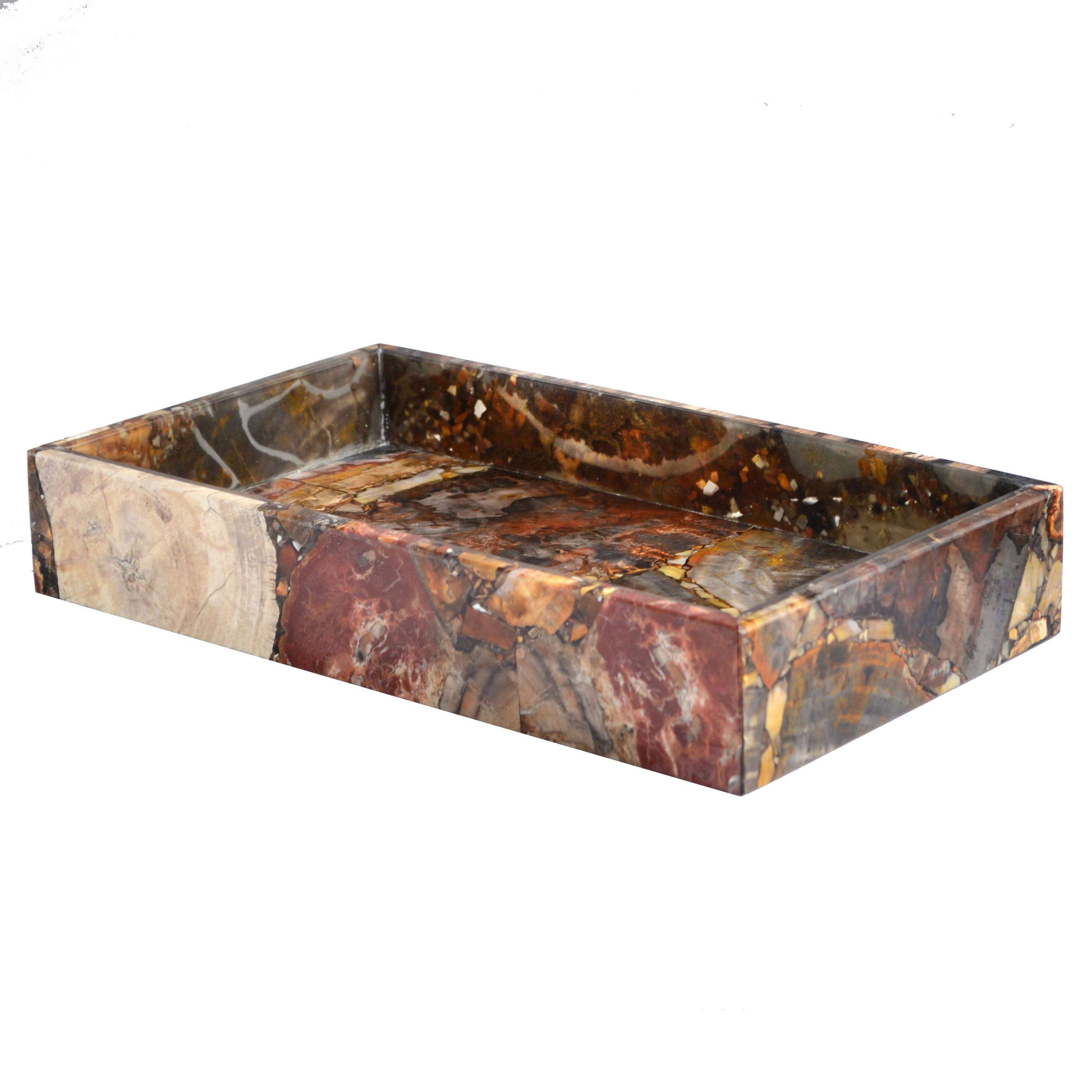 Taj Petrified Wood Tray