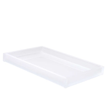  Mike + Ally Ice Frosted Snow Large Vanity Tray - black bathroom accessories