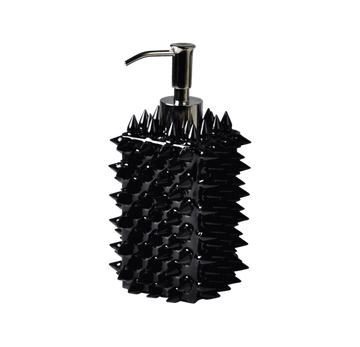 Mike + Ally Quill Black Lotion Pump - black bathroom accessories