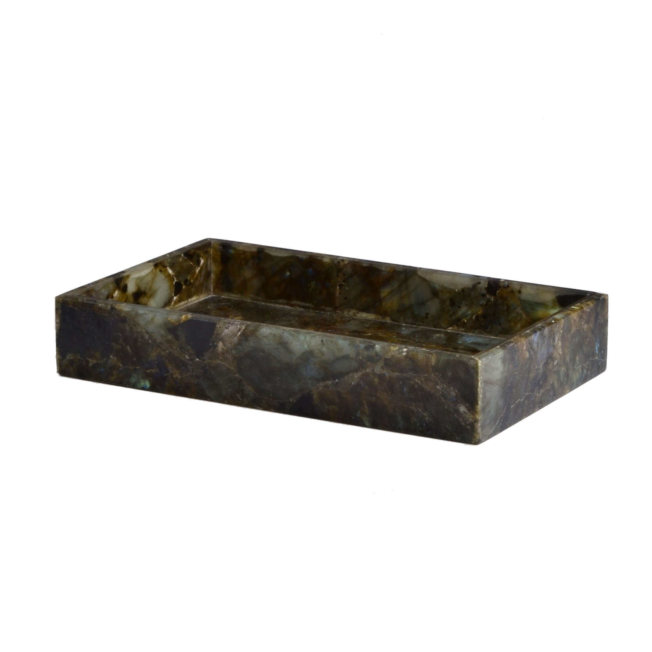 Mike + Ally TAJ LABRADORITE VANITY TRAY - Bathroom accessories set