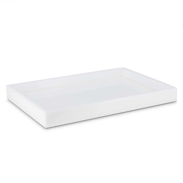 Mike + Ally WHITE Large Vanity tray - black bathroom accessories